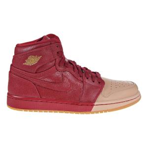 ナイキ NIKE エアジョーダン1 Air Jordan 1 レディース High Retro Premium Tan Dipped Gym Red Metallic Gold AH7389-607｜orange-orange