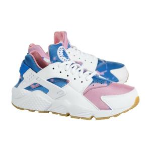 ナイキ NIKE エア ハラチ Air Huarache Run Print Low Running Shoes レディース AQ0551-100 ラン プリント ロー ランニング スニーカー White Blue Pink｜orange-orange