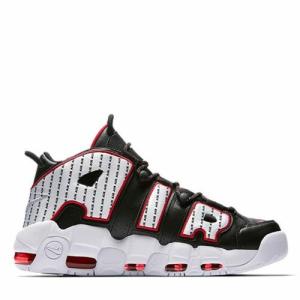 ナイキ NIKE エア モア アップテンポ Air More Uptempo 96 Pinstripe Black White Red Basketball Shoe メンズ AV7947-001 バスケット バッシュ スニーカー