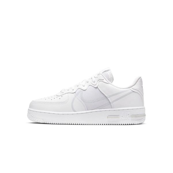 ナイキ NIKE エア フォース 1 Air Force 1 React Low White Pur...
