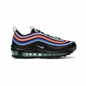 ナイキ NIKE エアマックス97 Air Max 97 Multi-Color Sneakers Casual Shoes CW6028-001 ローカット レディース Black Green Purple Red Blue