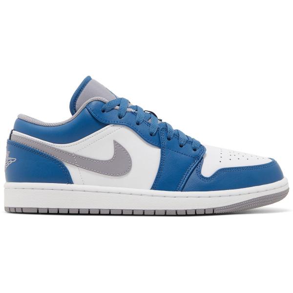 NIKE ナイキ 553558-412 エアジョーダン 1 Low 'True Blue Cemen...