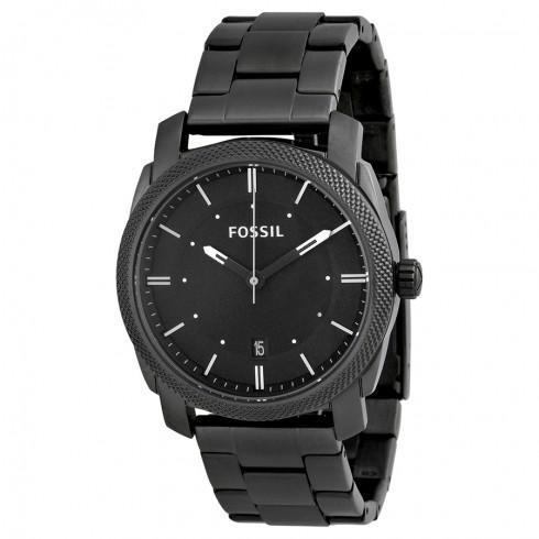 Machine Black Dial Smoke IP Stainless Steel Men's ...