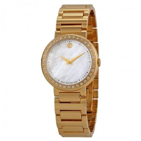 Concerto Mother of Pearl Gold-plated Ladies Watch