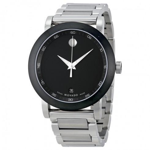 Museum Black Dial Stainless Steel Men's Watch