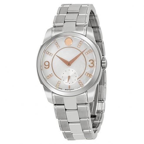 LX Mother of Pearl Dial Stainless Steel Ladies Wat...