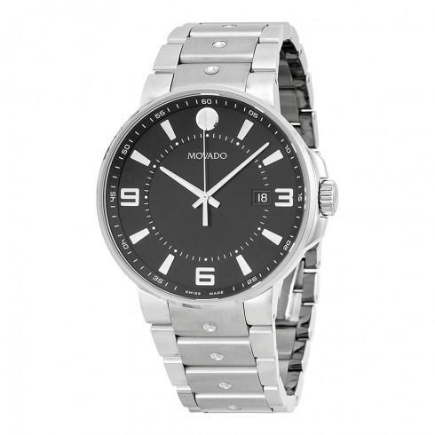 SE Pilot Black Dial Stainless Steel Men's Watch