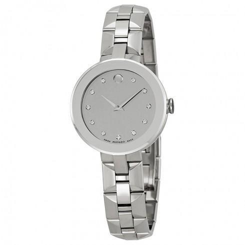 Sapphire Silver Dial Stainless Steel Ladies Watch