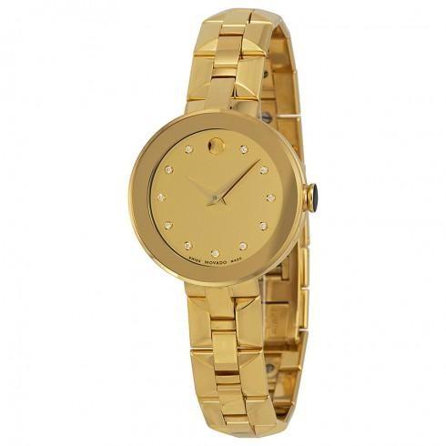 Sapphire Champagne Dial Gold PVD Stainless Steel L...