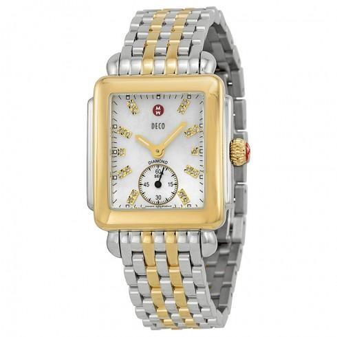 Deco Mother of Pearl Dial Two-tone Ladies Watch