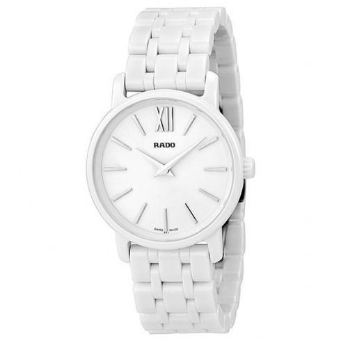 DiaMaster Roman Mini White Dial Ceramic Case and B...