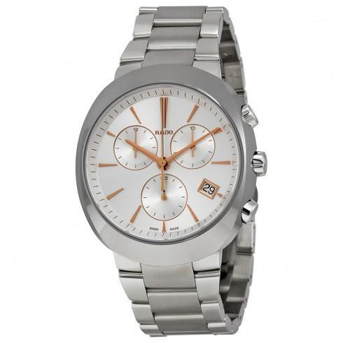 D Star Chronograph Off White Dial Stainless Steel ...