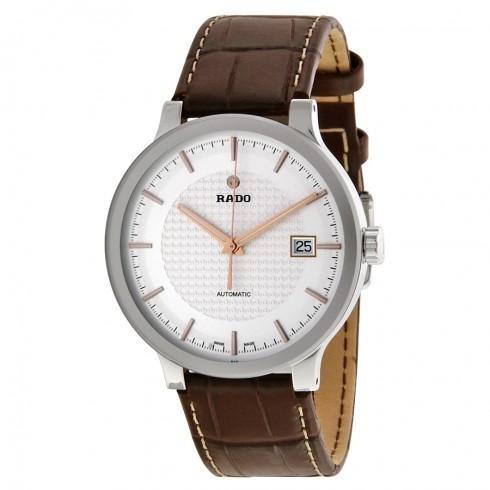 Centrix Automatic Silver Dial Brown Leather Men's ...