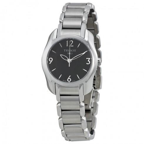 T-Wave Black Dial Ladies Watch