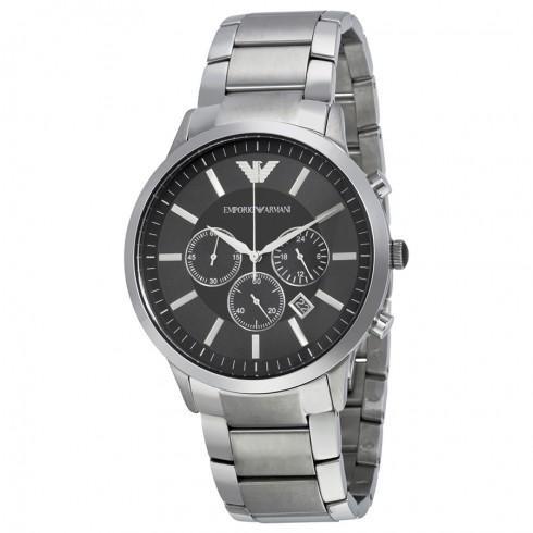 Sportivo Chronograph Black Dial Steel Men's Watch