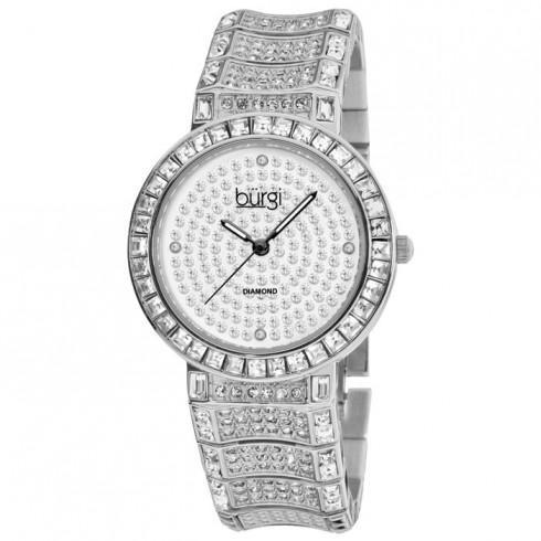 Silver-tone brass Ladies Watch
