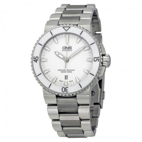 Aquis White Dial Stainless Steel Automatic Men's W...
