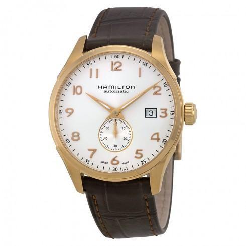 Maestro Jazzmaster Automatic White Dial Brown Leat...