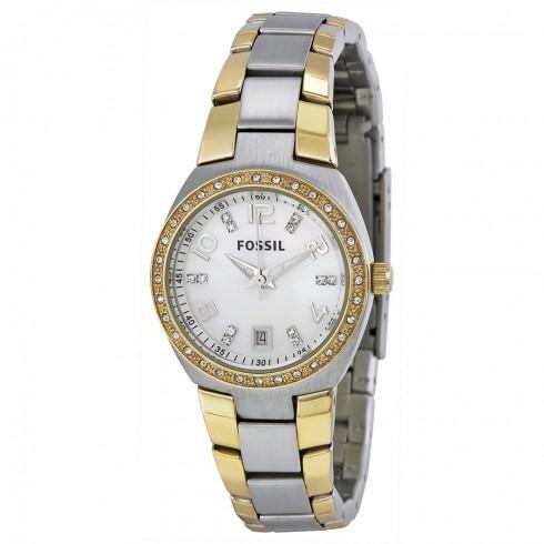 Colleague Mother of Pearl Dial Two-tone Ladies Wat...