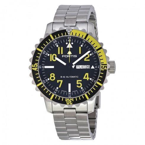 Marinemaster Black Dial Stainless Steel Men's Watc...