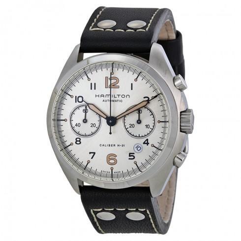 Khaki Pilot Pioneer Automatic Chronograph Ivory Di...