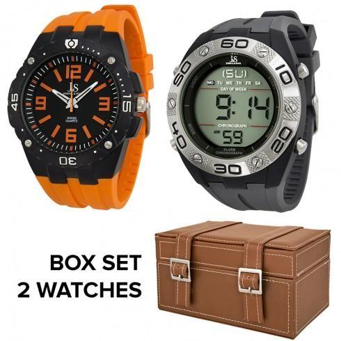Analog and Digital Watch Set