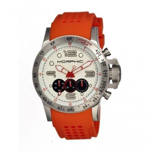 M23 Steel Case White Patterned Dial Chronograph Me...