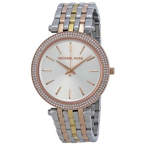 Darci Silver Dial Tri-tone Stainless Steel Ladies ...