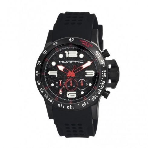 M23 Black IP Steel Case Black Patterned Dial Chron...