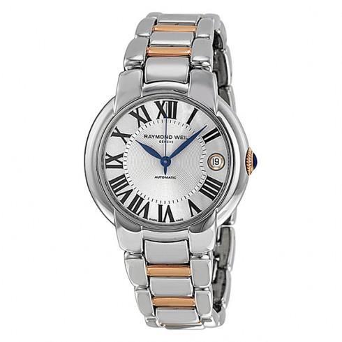 Jasmine Automatic Silver Dial Two-Tone Stainless S...