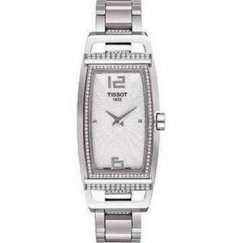 My T Tonneau Silver Dial Stainless Steel Ladies Wa...