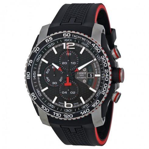 PRS 516 Black Dial Chronograph Black Rubber Men's ...