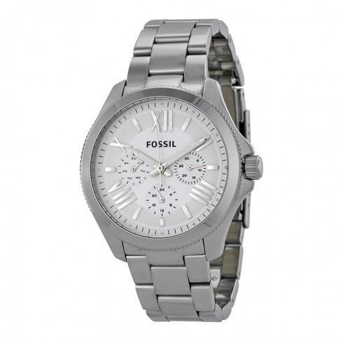 Cecile Chronograph Silver Dial Stainless Steel Lad...