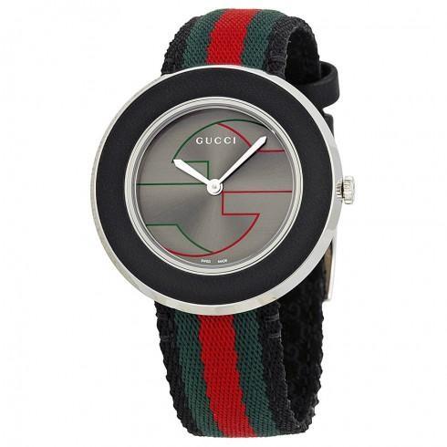 U-Play Grey Dial Nylon Strap Ladies Watch