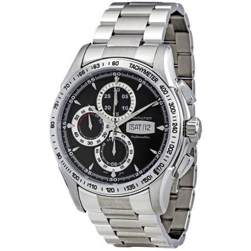 Lord Hamilton Black Dial Automatic Chronograph Men...