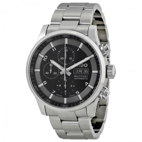Multifort Automatic Chronograph Black and Silver D...