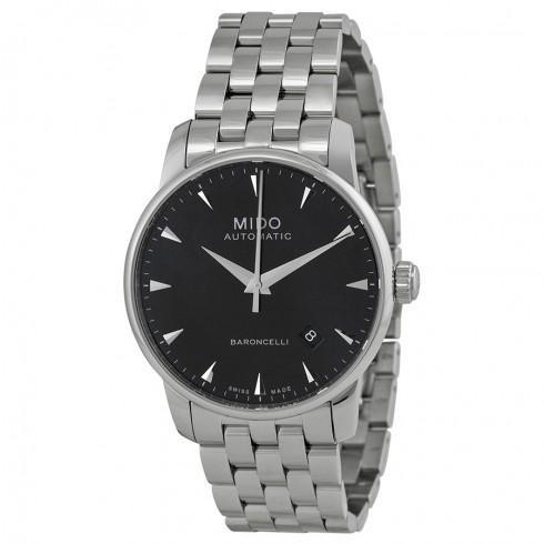 Baroncelli Automatic Black Dial Stainless Steel Me...