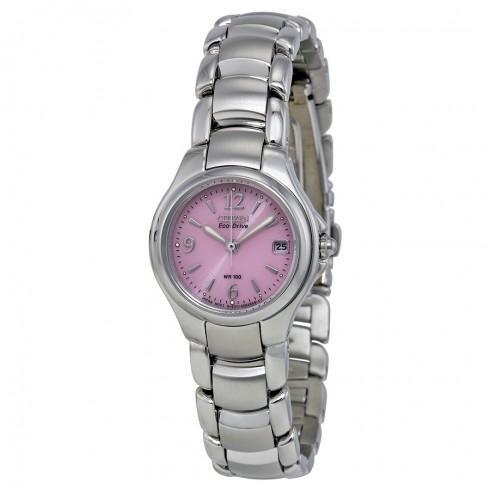 Eco-Drive Pink Silhouette Ladies Watch