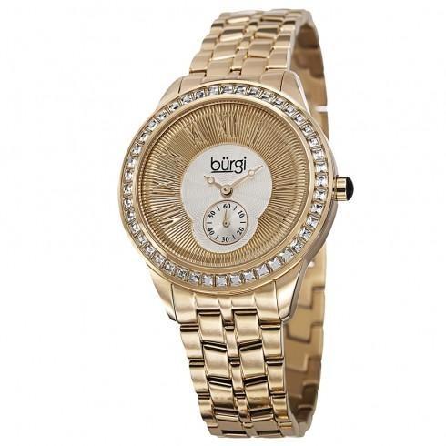 Silver and Gold Dial Gold-tone Steel Case Ladies W...