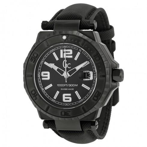 Guess GC-3 Collection Black Dial White Accent Men'...