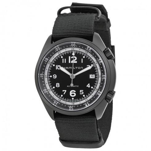 Khaki Aviation Pilot Pioneer Automatic Black Dial ...