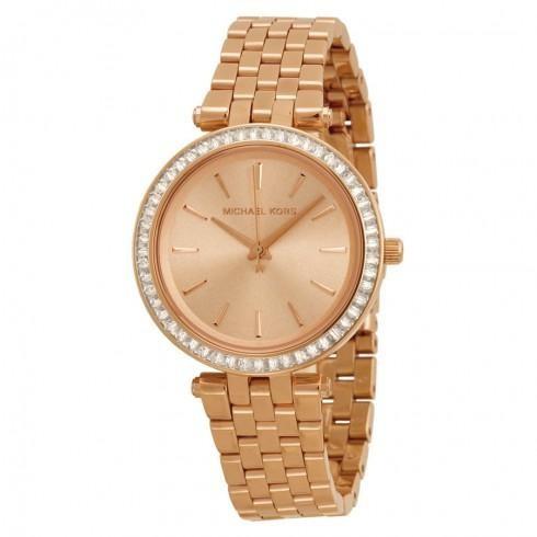 Mini Darci Rose Gold Tone Dial Steel Ladies Watch
