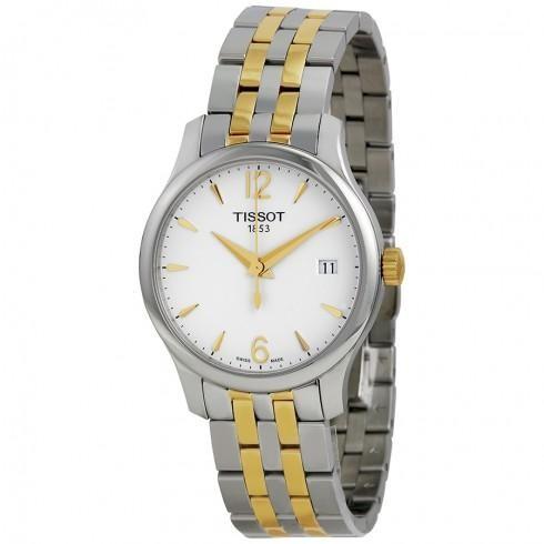 Tradition White Dial Two-tone Stainless Steel Ladi...