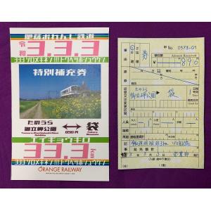 令和3年3月3日たのうら御立岬公園〜袋駅間33.3kmゾロ目記念特別補充券
