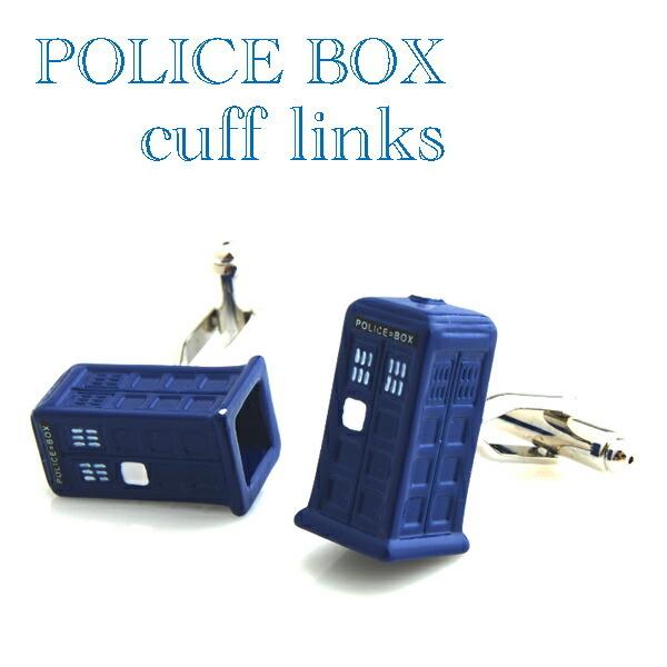 POLICE BOX ポリスボックスカフスボタンカフスリンクス　カフリンクス