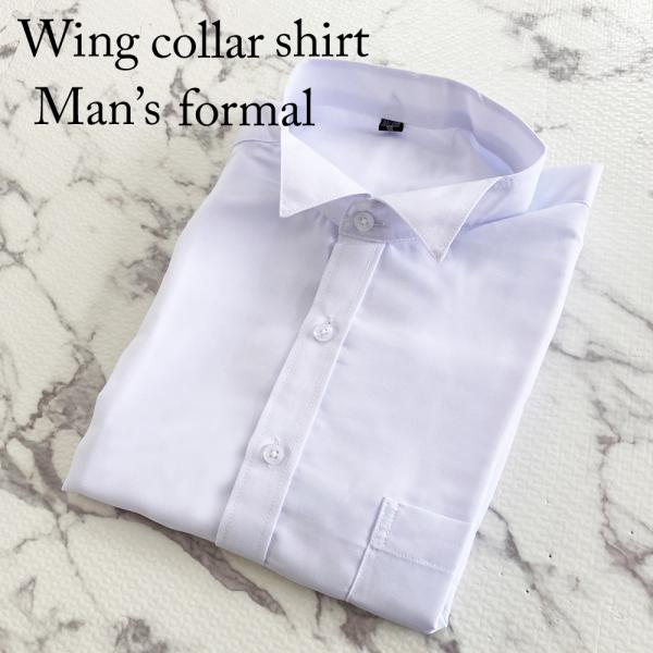 Simplewing collar shirt タキシード　シャツ　モーニング用ウイングシャツ　ウイ...