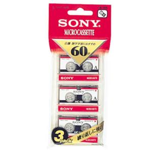 ソニー マイクロカセット60分3巻パック 3MC-60B
