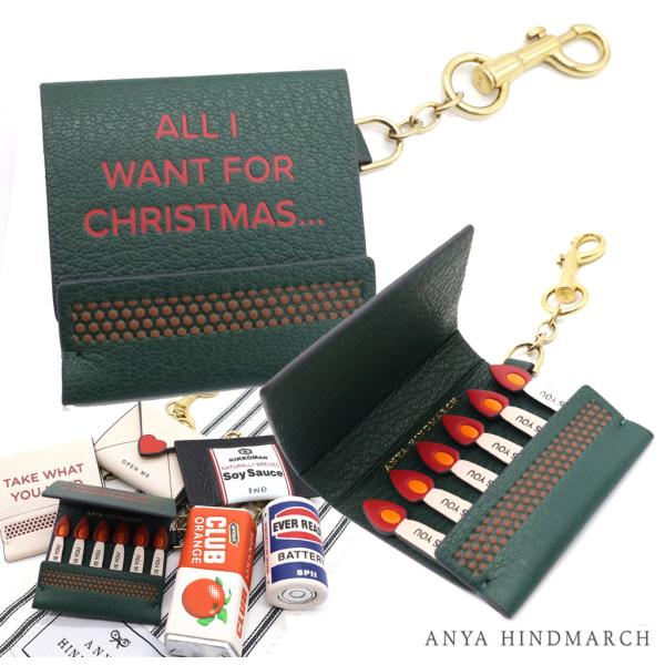 ANYA HINDMARCH アニヤハインドマーチ クリスマス マッチ型チャーム ブックマッチ・チャ...