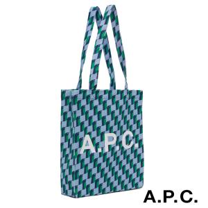 A.P.C.(アーペーセー) ペンギン柄トートバッグ ブルー LOU TOTE COEXB M61442｜orangecake