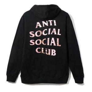 アンチソーシャルソーシャルクラブ(ANTI SOCIAL SOCIAL CLUB)スウェットパーカー/フーディー/メタリックブラック ASSC Stressed Hoodie｜orangecake